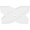 Ekena Millwork Titus Architectural Grade PVC Contemporary Ceiling Medallion, 40"OD x 3"ID x 14"C x 1"P CMP40TS-03000 - alternate 4